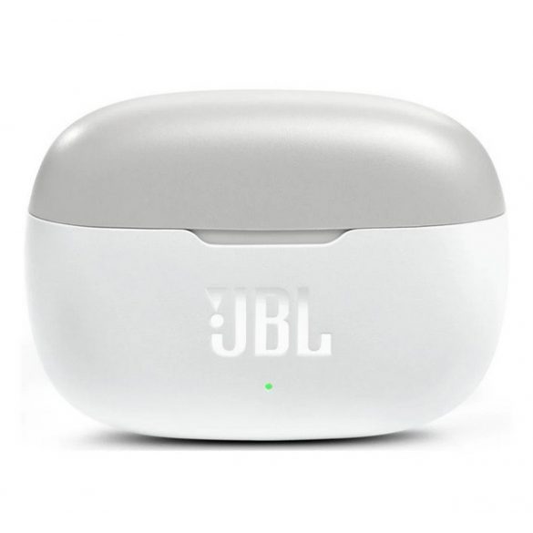 JBL WAVE 200 căști bluetooth STAREO (v5.0, TWS, rezistente la cădere, bass enhancement + încărcător) ALB