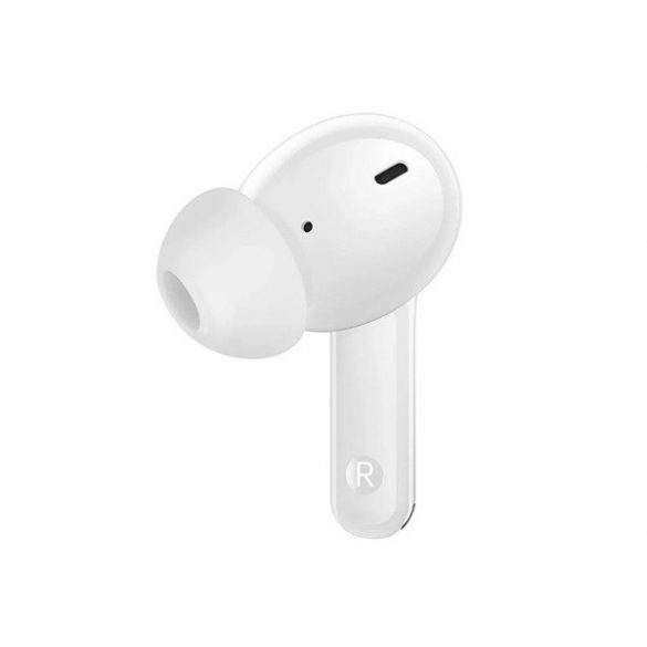 Căști bluetooth REALME BUDS T100 STEREO (v5.3, TWS, microfon, filtru de zgomot, IPX5 rezistent la apă + carcasă de încărcare) ALBE