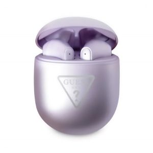 Căști bluetooth CG MOBILE GUESS STEREO (v5.0, TWS, microfon, rezistent la apă + carcasă de încărcare) PURPLE