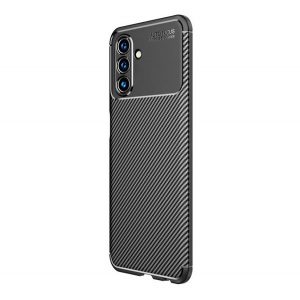 Protectie din silicon pentru telefon (rezistenta medie la impact, colt cu perna de aer, model carbon) NEGRU Samsung Galaxy A13 5G (SM-A136), Samsung Galaxy A04s (SM-A047F)