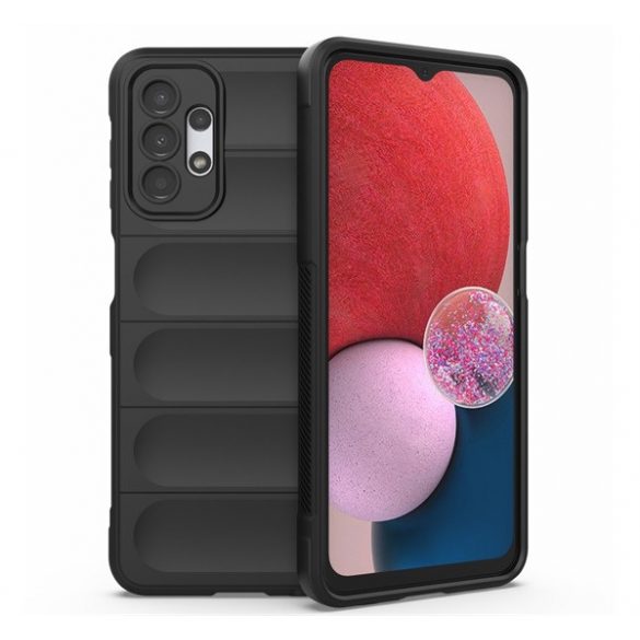 Protectie din silicon pentru telefon (rezistenta la impact mediu, protectie camera, model 3D) NEGRU Samsung Galaxy A13 4G (SM-A135F / A137F)