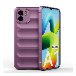 Protector de telefon din silicon (rezistenta la impact mediu, protectie camera, model 3D) PURPLE Xiaomi Redmi A1, Xiaomi Redmi A2