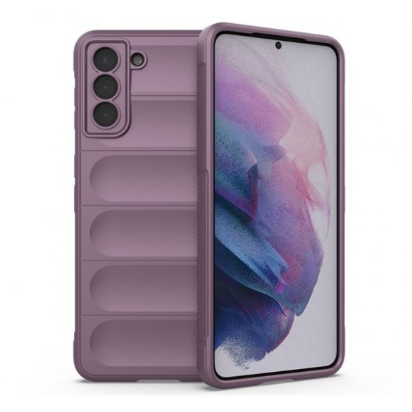 Protector din silicon pentru telefon (rezistență medie la impact, protecție pentru cameră, model 3D) PURPLE Samsung Galaxy S21 Plus (SM-G996) 5G