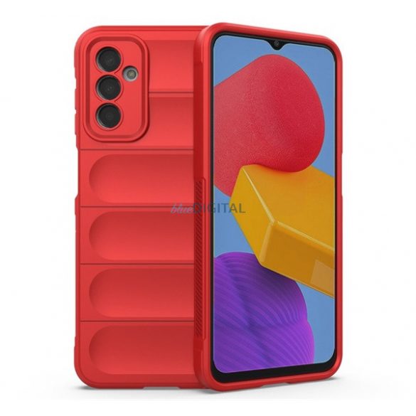 Protector din silicon pentru telefon (rezistență medie la impact, protecție pentru cameră, model 3D) ROȘU Samsung Galaxy M13 (SM-M135), Samsung Galaxy M23 (SM-M236)