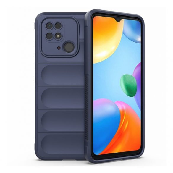 Protectie din silicon pentru telefon (rezistenta la impact mediu, protectie camera, model 3D) ALBASTRU INCHIS Xiaomi Redmi 10C