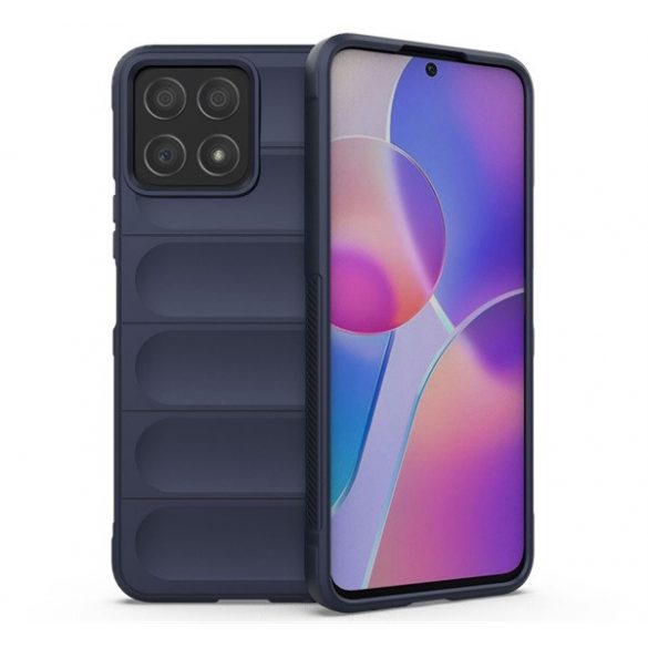 Protectie din silicon pentru telefon (rezistenta la impact mediu, protectie camera, model 3D) ALBASTRU INCHIS Honor X8 4G