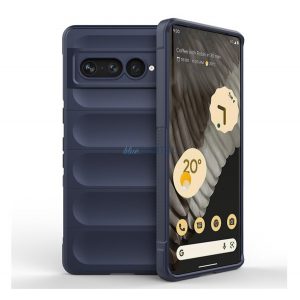 Protectie din silicon pentru telefon (rezistenta la impact mediu, protectie camera, model 3D) ALBASTRU INCHIS Google Pixel 7 Pro