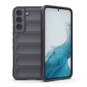 Protector din silicon pentru telefon (rezistență medie la impact, protecție pentru cameră, model 3D) GR ÎNCHIS Samsung Galaxy S22 Plus 5G (SM-S906)