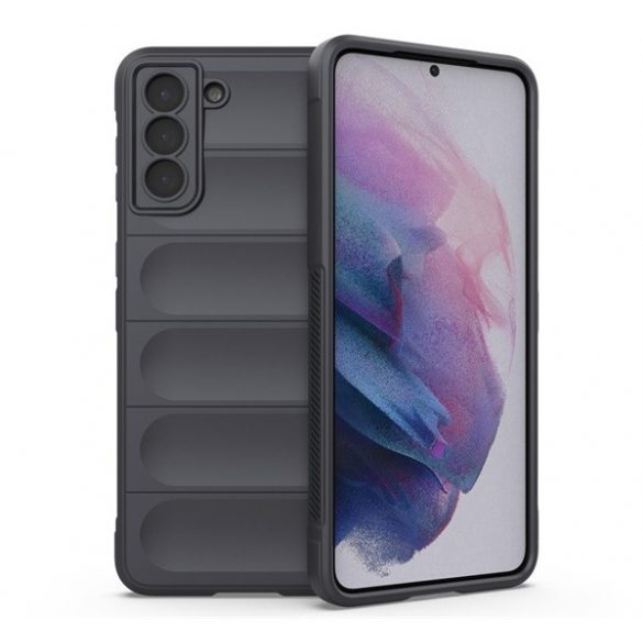 Protector din silicon pentru telefon (rezistență medie la impact, protecție pentru cameră, model 3D) GR ÎNCHIS Samsung Galaxy S21 Plus (SM-G996) 5G