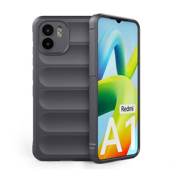 Protectie din silicon pentru telefon (rezistenta la impact mediu, protectie camera, model 3D) DARK GREY Xiaomi Redmi A1, Xiaomi Redmi A2