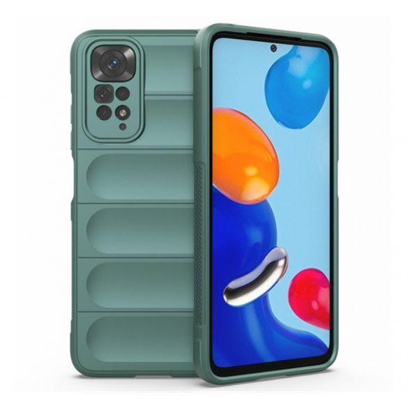 Protectie din silicon pentru telefon (rezistenta la socuri, protectie camera, 3D) VERDE INCHIS Xiaomi Redmi Note 11 4G (Redmi Note 11S)