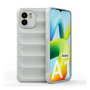 Husă silicon pentru telefon (rezistent la impact mediu, protecție cameră, model 3D) LIGHT GREY Xiaomi Redmi A1, Xiaomi Redmi A2