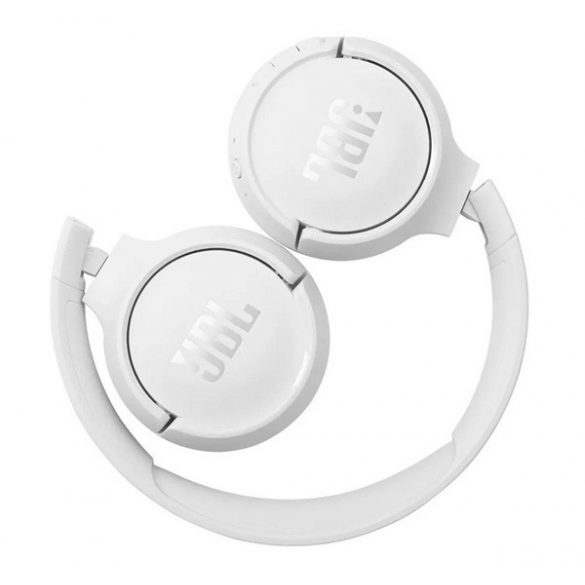 JBL TUNE T510 căști bluetooth STAR (v5.0, microfon, buton de înregistrare, multipunct, pliabile) ALB