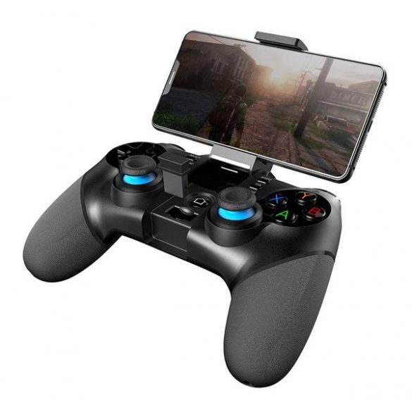 Controler fără fir IPEGA (v4.0, baterie 500mAh, compatibil iOS/Android/PC/Nintendo Switch/PS3) NEGRU