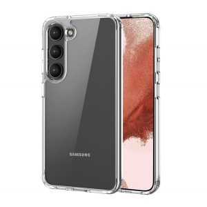 DUX DUCIS CLIN protecțiede plastic pentru telefon (rezistent la impact mediu, cadru din silicon, toc cu pernă de aer) pentru Samsung Galaxy S23 (SM-S911)