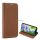 Husa DUX DUCIS SKIN X2 in picioare, efect piele (FLIP, rezistenta medie la impact, deschidere laterala, suport desktop, premium) MARO Samsung Galaxy S23 (SM-S911)