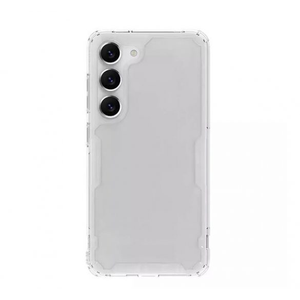 Protector de telefon din plastic NILLKIN NATURE PRO (cadru din silicon, rezistenta medie la impact, colt cu perna de aer) TRANSPARENT Samsung Galaxy S23 (SM-S911)