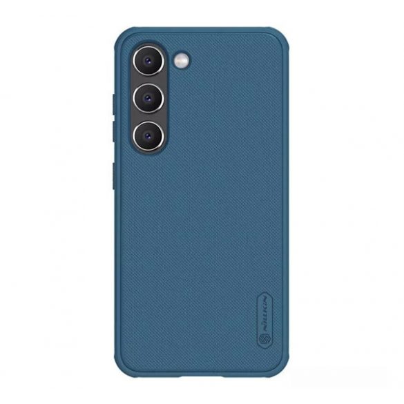 Protector de telefon din plastic NILLKIN SUPER FROSTED PRO (rezistent mediu la impact, cauciucat, suprafață aspră) ALBASTRU ÎNCHIS Samsung Galaxy S23 (SM-S911)