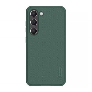 Protector de telefon din plastic NILLKIN SUPER FROSTED PRO (rezistent mediu la impact, cauciucat, suprafață aspră) VERDE ÎNCHIS Samsung Galaxy S23 (SM-S911)