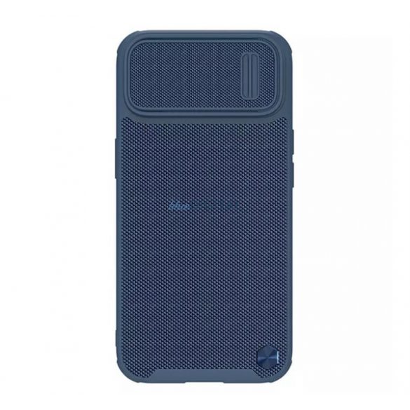 Protector de telefon din plastic NILLKIN TEXTURED S (cadru din silicon, model 3D, protecție pentru cameră, atașament Magsafe) ALBASTRU ÎNCHIS Apple iPhone 14 Plus