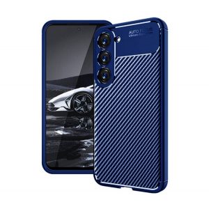 protecțiede telefon din silicon (rezistent la impact mediu, călcâi cu pernă de aer, model de carbon) CUSHION CUSHION Samsung Galaxy S23 Plus (SM-S916)