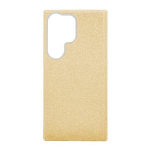 Protectie de telefon din silicon (interior din plastic, spate lucios) GOLD Samsung Galaxy S23 Ultra (SM-S918)