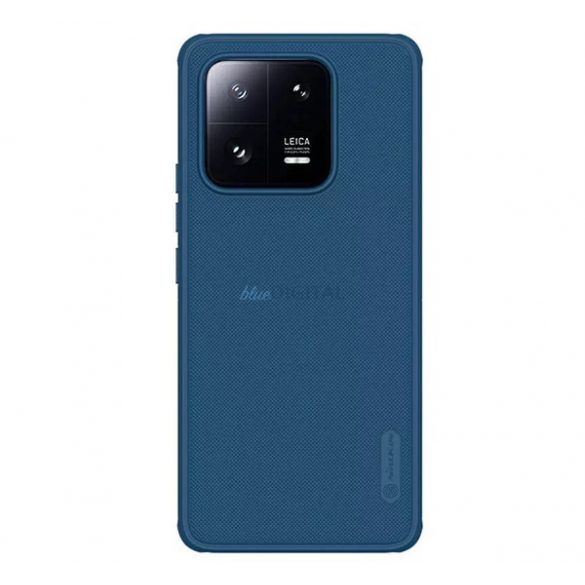 Protector de telefon din plastic NILLKIN SUPER FROSTED PRO (rezistent mediu la impact, cauciucat, suprafață rugoasă) ALBASTRU ÎNCHIS Xiaomi 13 Pro