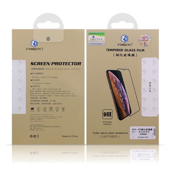 PINWUYO folie sticlă protecție ecran(3D Husă complet, lipici complet, curbat, autoadeziv, rezistent la zgârieturi, 9H + cadru de montare) pentru Asus Zenfone 9