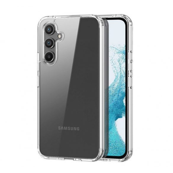 Protectie de telefon din plastic DUX DUCIS CLIN (rezistenta medie la impact, cadru din silicon, colt cu perna de aer) TRANSPARENT Samsung Galaxy A54 5G (SM-A546)