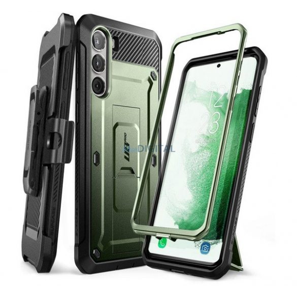 SUPCASE UNICORN BEETLE PRO protector protector din plastic pentru telefon (protecție 360°, rezistență medie la impact, față din plastic) VERDE ÎNCHIS Samsung Galaxy S23 Plus (SM-S916)