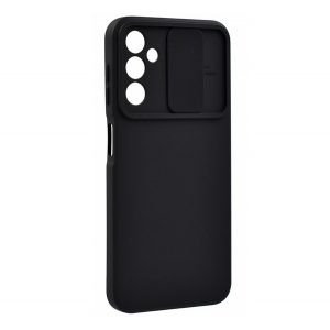 Protector de telefon din silicon (mat, interior din microfibră de pluș, protecție pentru cameră) NEGRU Samsung Galaxy A14 5G (SM-A146), Samsung Galaxy A14 4G (SM-A145)