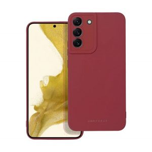 Protectie de telefon din silicon ROAR LUNA (ultra-subtire, mat, protectie pentru camera, suport pentru incarcare wireless) BURGUNDY Samsung Galaxy S23 Plus (SM-S916)