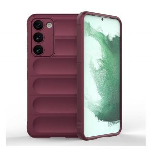 Protectie din silicon pentru telefon (rezistenta la impact mediu, protectie pentru camera, model 3D) BURGUNDY Samsung Galaxy S23 (SM-S911)