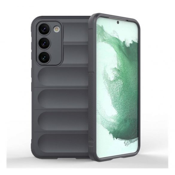 Protector din silicon pentru telefon (rezistență medie la impact, protecție pentru cameră, model 3D) GR ÎNCHIS Samsung Galaxy S23 Plus (SM-S916)