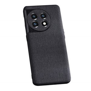 Husă silicon pentru telefon (strat textil) negru OnePlus 11 5G