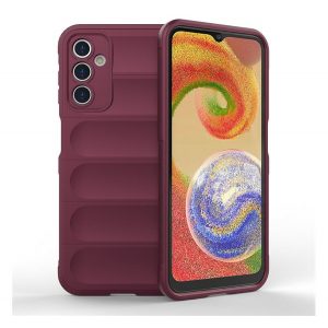 Protectie din silicon pentru telefon (rezistenta medie la impact, protectie camera, model 3D) BURGUNDY Samsung Galaxy A14 5G (SM-A146), Samsung Galaxy A14 4G (SM-A145)