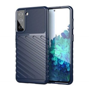 Silicon protecțiepentru telefon (rezistent la impact mediu, cu dungi, model convex) CUTTING albastruSamsung Galaxy A14 5G (SM-A146), Samsung Galaxy A14 4G (SM-A145)