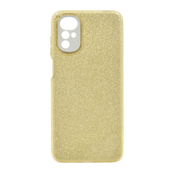 Protectie de telefon din silicon (interior din plastic, spate lucios) GOLD Motorola Moto E32 (XT2227)