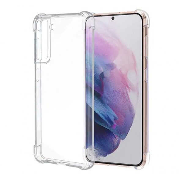 Protectie din silicon pentru telefon (rezistenta medie la impact, colt cu perna de aer) TRANSPARENT Samsung Galaxy S22 Plus 5G (SM-S906)