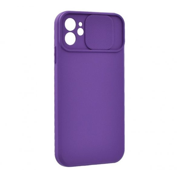 Protector de telefon din silicon (mat, interior din microfibra de pluș, protecție pentru cameră) PURPLE Apple iPhone 11