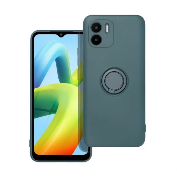 Protectie din silicon pentru telefon (inel de fixare, interior din microfibra de pluș, magnetic, protector pentru cameră) VERDE ÎNCHIS Xiaomi Redmi A2, Redmi A1