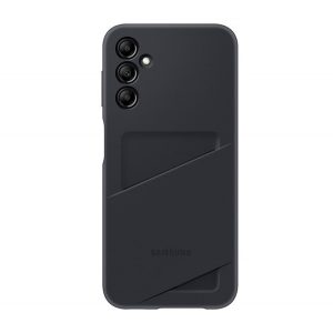 Protectie de telefon din silicon SAMSUNG (suport card bancar) NEGRU Samsung Galaxy A14 5G (SM-A146)