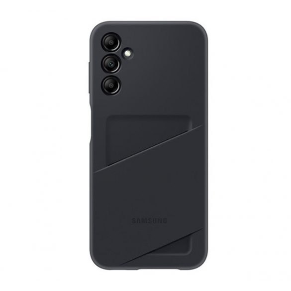 Protectie de telefon din silicon SAMSUNG (suport card bancar) NEGRU Samsung Galaxy A14 5G (SM-A146)