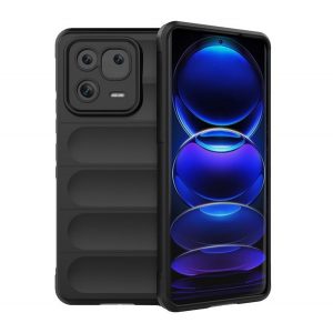 Protector de telefon din silicon (rezistenta la impact mediu, protectie camera, model 3D) NEGRU Xiaomi 13 Pro