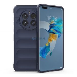 Protectie din silicon pentru telefon (rezistenta la impact mediu, protectie camera, model 3D) ALBASTRU INCHIS Huawei Mate 50 Pro