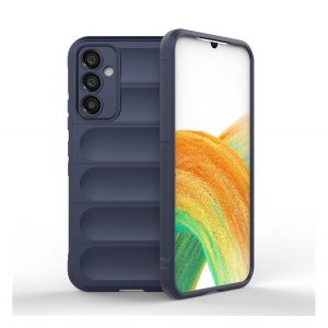 Husă silicon pentru telefon (rezistent la impact mediu, protecție cameră, model 3D) CUTTING albastruSamsung Galaxy A34 5G (SM-A346)