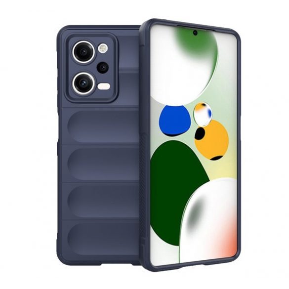 Protector de telefon din silicon (rezistenta la impact mediu, protectie camera, model 3D) ALBASTRU INCHIS Xiaomi Redmi Note 12 Pro, Xiaomi Poco X5 Pro 5G