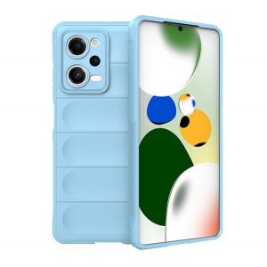 Husă silicon pentru telefon (rezistent la impact mediu, protecția camerei, model 3D) BRIGHT albastruXiaomi Redmi Note 12 Pro, Xiaomi Poco X5 Pro 5G