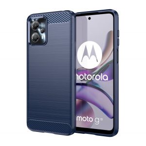 protecțiede telefon din silicon (rezistent la impact mediu, călcâi cu pernă de aer, periat, model de carbon) PERNA PERNE Motorola Moto G13, Motorola Moto G23