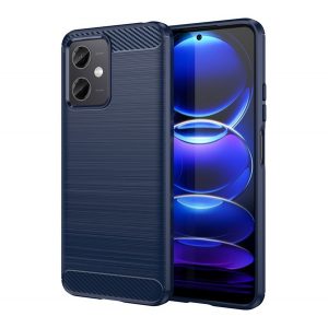 Husă silicon pentru telefon (impact mediu rezistent, bubble heel, periat, model de carbon) CUTTING BLOCK Xiaomi Poco X5 5G